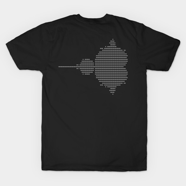 Original Mandelbrot (Replica) white on black by Rupert Russell